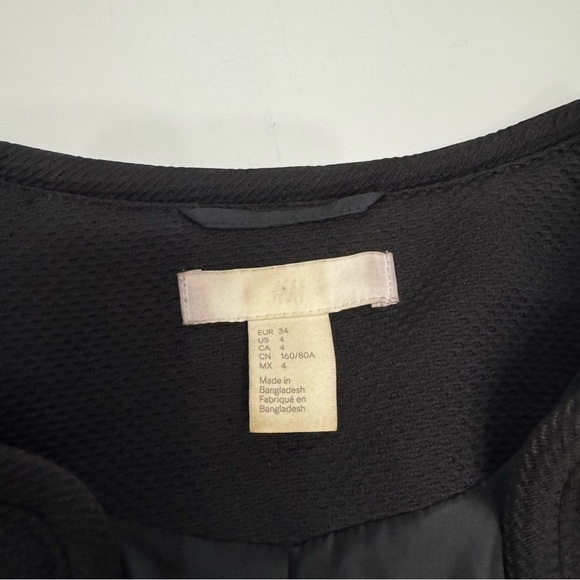 H&M black coat size 4 - Picture 2 of 8